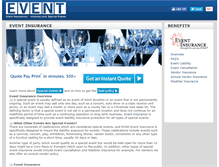 Tablet Screenshot of eventinsurances.com